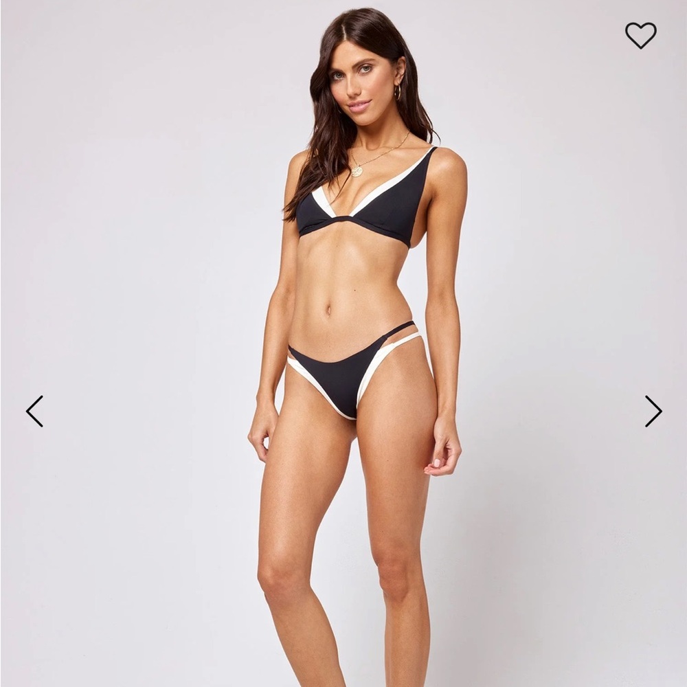 NWT L*SPACE Billie Bitsy Bikini Bottom Size Small